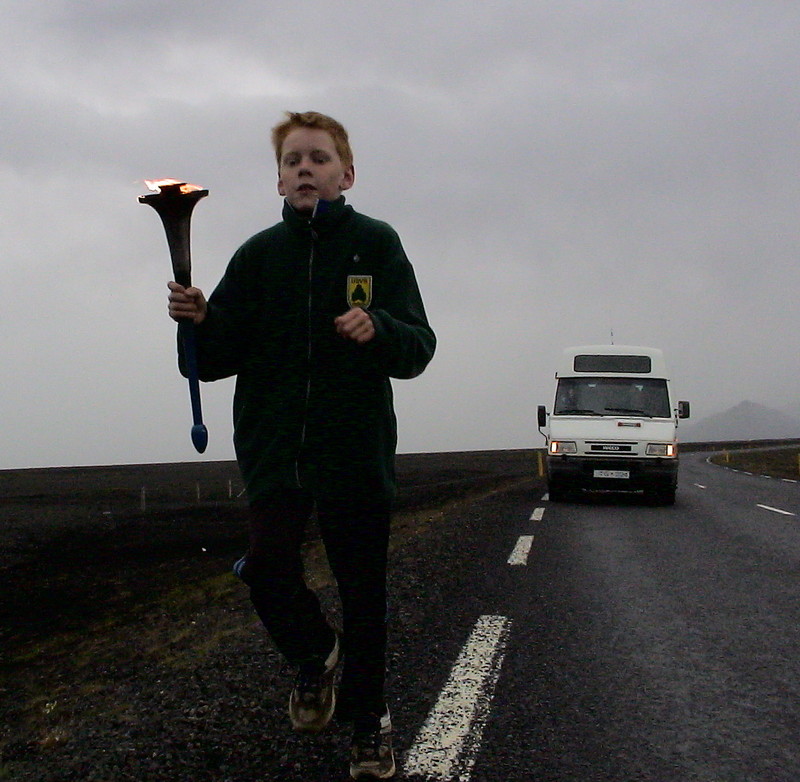 Gunnar hljóp 3,7 km