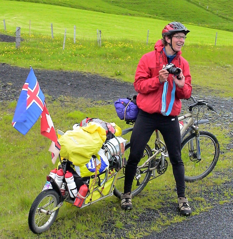 Samuel frá Sviss var áhugasamur um hlaupið / Samuel from Switzerland was curious about the Run