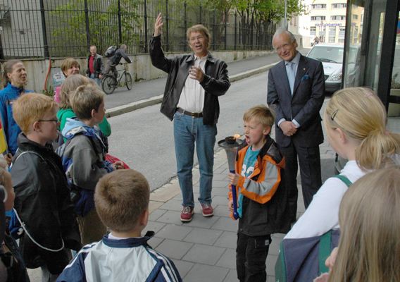 Boy singing