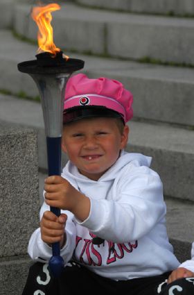 Boy with one tooth