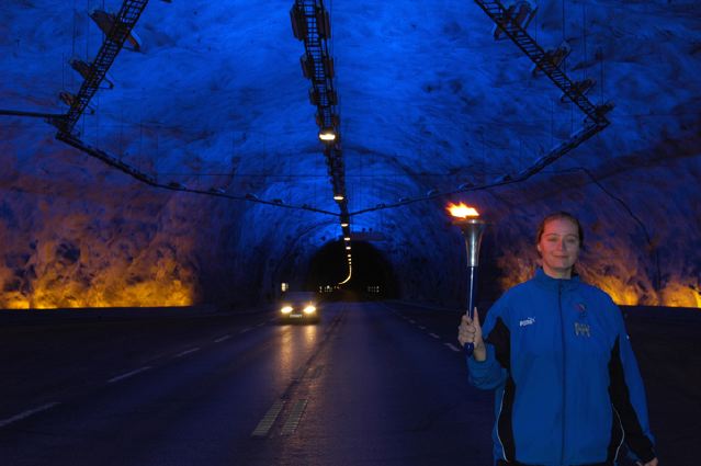 Runner in the longest tunel