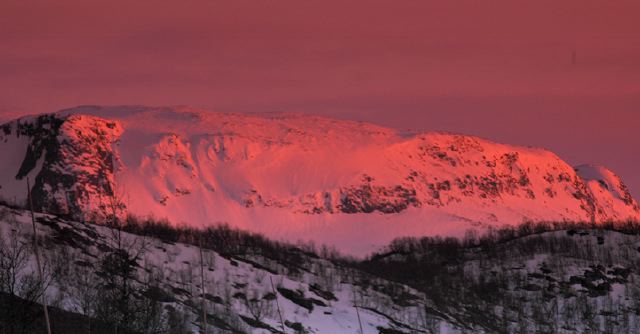 Mountain sunset