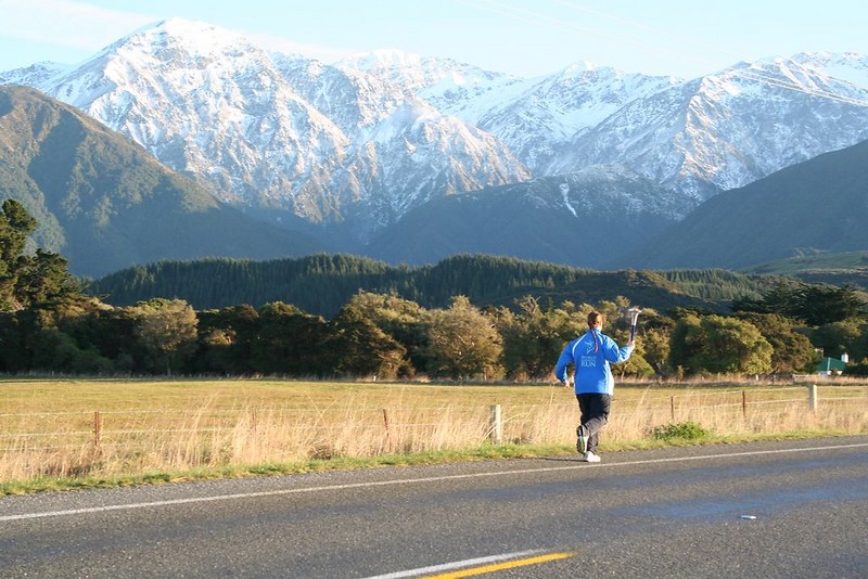 Stunning scenery - the Southern Alps around Kaikoura.