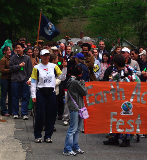 World Harmony Run at the Earth Action Festival