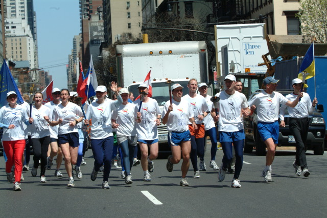 Running up Second Ave.